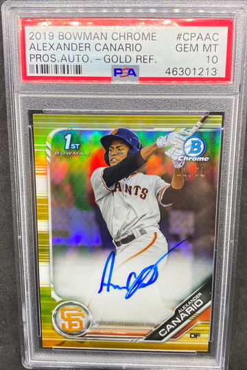 Alexander Canario bowman chrome Gold