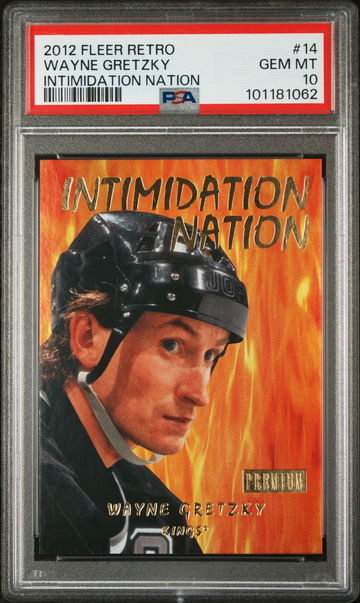 2012 Fleer Retro Intimidation Nation Wayne Gretzky #14 PSA 10