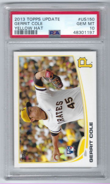 2013 Topps Update Gerrit Cole RC US150 PSA 10 Yankees