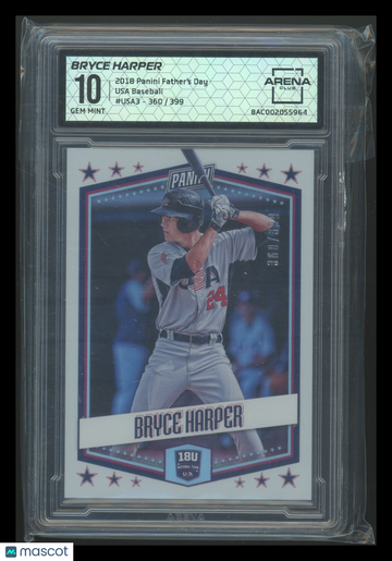 2018 Panini Father's Day USA Baseball Bryce Harper #USA3 /399 Arena Club 10