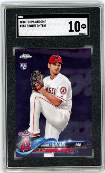 Shohei Ohtani 2018 Topps Chrome Rookie RC #150 SGC 10 Gem LA Angels