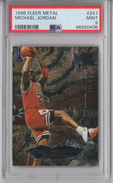 1996 Fleer Metal Michael Jordan PSA 9