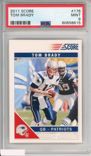 2011 SCORE TOM BRADY #176 NEW ENGLAND PATRIOTS PSA 9 MINT