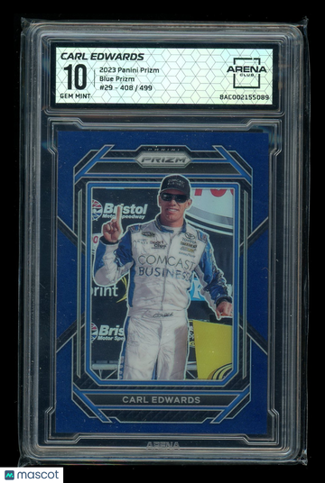 2023 Panini Prizm Blue Prizm Carl Edwards #29 /499 Arena Club 10