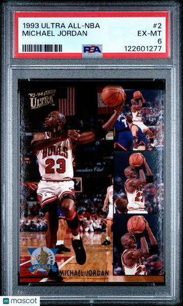 1993 Ultra All-NBA Michael Jordan #2 PSA 6