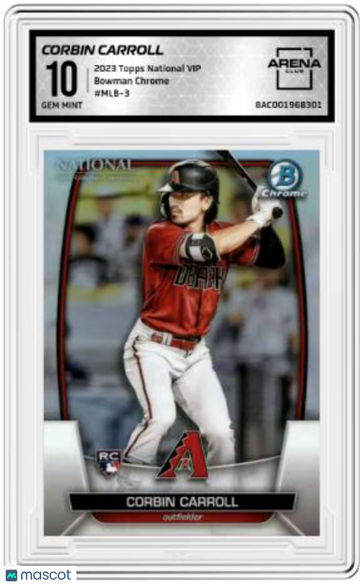 2023 Topps National VIP Corbin Carroll #MLB-3 RC Arena Club 10