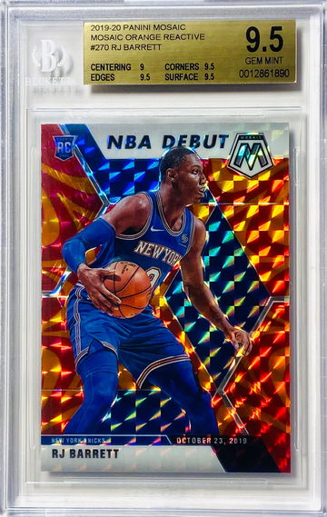2019-20 Mosaic Orange Reactive Prizm RJ Barrett