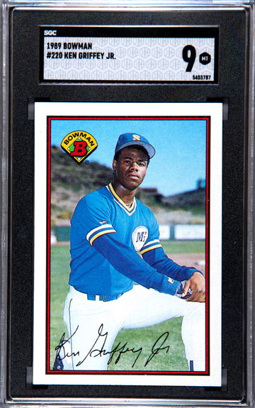 1989 Bowman Ken Griffey Jr. RC#220 SGC 9