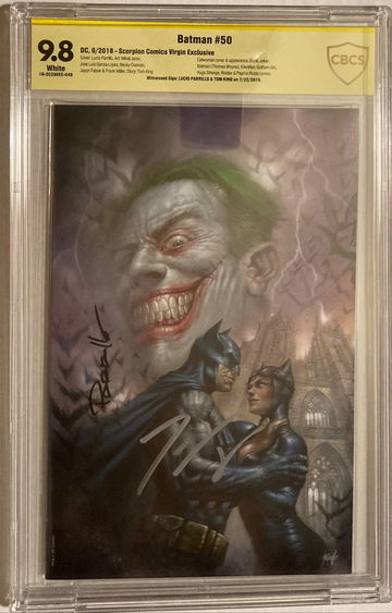 Batman #50 Scorpion Comics Lucio Parillo Virgin signed by Lucio Parillo & Tom King