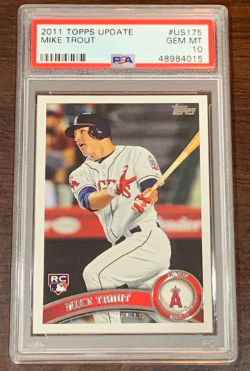 2011 Topps Update Mike Trout PSA 10