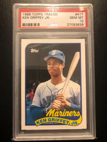 Ken Griffey Jr 1989 Topps Traded PSA 10 RC Rookie