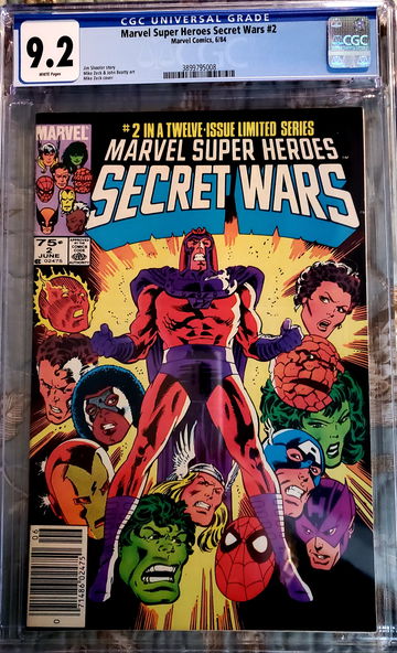Marvel Super Heroes Secret Wars #2 CGC 9.2 “RARE NEWSSTAND EDITION”
