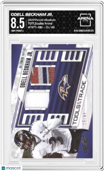 2023 Panini Absolute Odell Beckham Jr. #TDTT-OBJ TOTT Double Prime /49 Arena Club 8.5