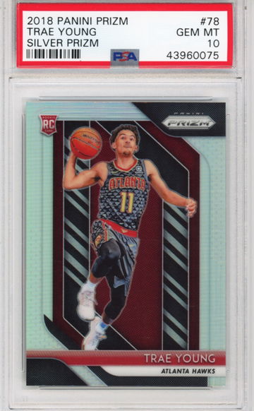 PSA 10 2018 Prizm Silver Trae Young