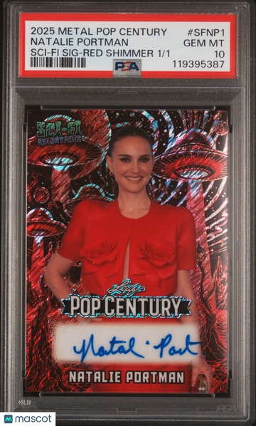 2025 Leaf Metal Pop Century Sci-Fi Signatures Natalie Portman #SFNP1 PSA 10