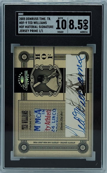 2005 Timeless Treasures Ted Williams laundry tag