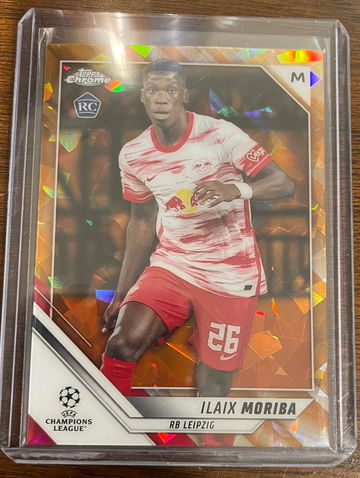 ILAIX MORIBA 2021-22 Topps Chrome UEFA Sapphire #95 Orange Refractor RC /50