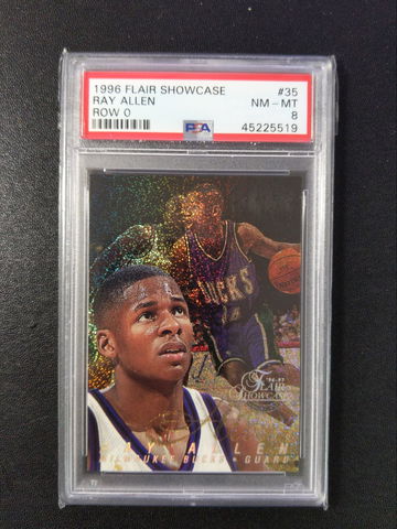 1996 Flair Showcase Row 0 #35  Ray Allen PSA 8