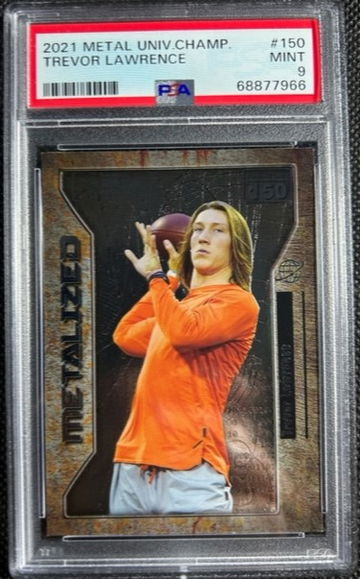 2021 Metal Universe Champions Metalized #150 Trevor Lawrence PSA 9 MINT