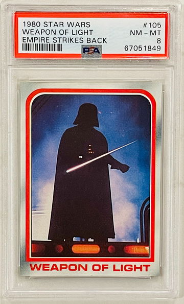 1980 Star Wars Empire Strikes Back #105 Weapon of Light Darth Vader PSA 8
