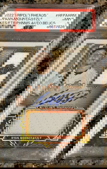 2022 Topps Triple Threads Ryan Mountcastle Patch Auto Orioles #/99 PSA 9 MINT