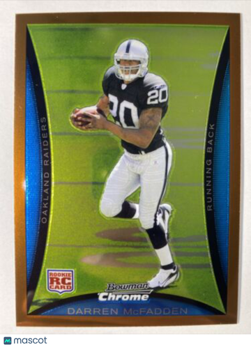 DARREN McFADDEN 2008 BOWMAN CHROME COPPER REFRACTOR RC /329 Raiders