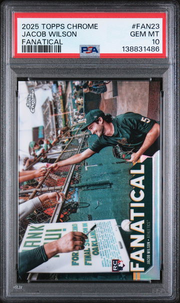 2025 Chrome Fanatical Jacob Wilson #FAN23 PSA 10