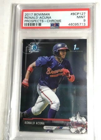 Ronald Acuna 2016 Bowman Chrome PSA 9