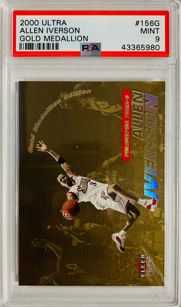 2000-01 Ultra Allen Iverson Gold Medallion PSA 9