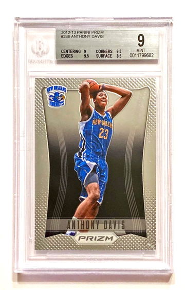 2012-13 Panini Prizm Anthony Davis #236 Rookie BGS 9 Mint
