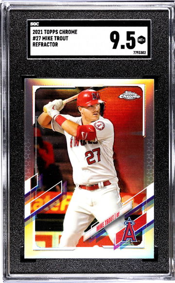 2021 Topps Chrome #27 Mike Trout Ref. SGC 9.5
