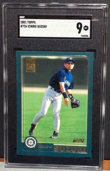 2001 Topps Ichiro RC #726 SGC 9