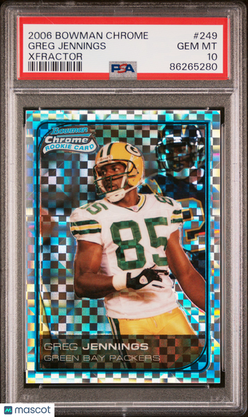 2006 Bowman Chrome Greg Jennings #249 PSA 10 - Pop 1 - Packers - XFractor