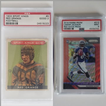 Red Grange Lamar Jackson (lot)