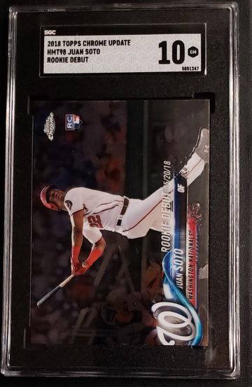 2018 Topps Chrome Update #HMT98 Juan Soto RC SGC 10