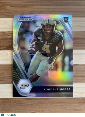 2021 Panini Prizm Draft Picks SILVER #129 RONDALE MOORE RC Purdue Cardinals