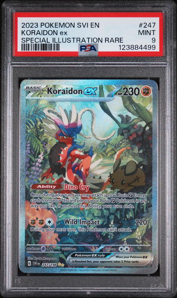 2023 Pokemon Scarlet and Violet Special Illustration Rare Koraidon Ex #247 PSA 9