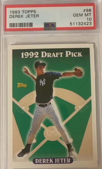 1993 Topps Derek Jeter New York Yankees 1992 Draft PSA 10 gem mint