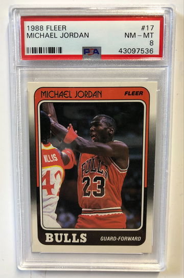 1988 Fleer Michael Jordan PSA 8