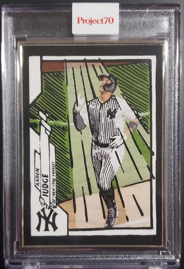 Aaron Judge artist proof #4 of 51 Topps70 #696 by artist Joshua Vides