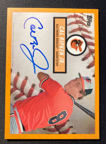 Cal Ripken Jr. 2019 Topps Brooklyn Orange Auto 02/25