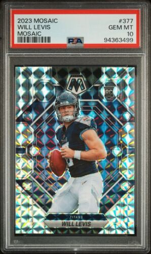 2023 Panini Mosaic Will Levis Silver Mosaic Rookie Rc #377 PSA 10 GEM MINT