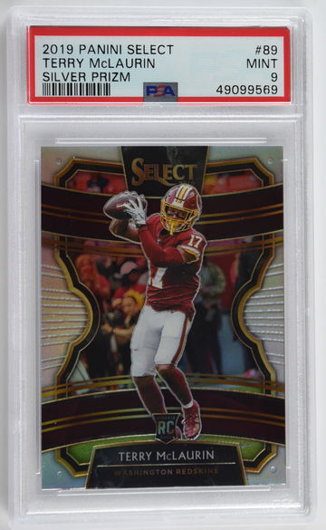 2019 Panini Select Concourse Silver Prizm Terry McLaurin PSA 9 #89