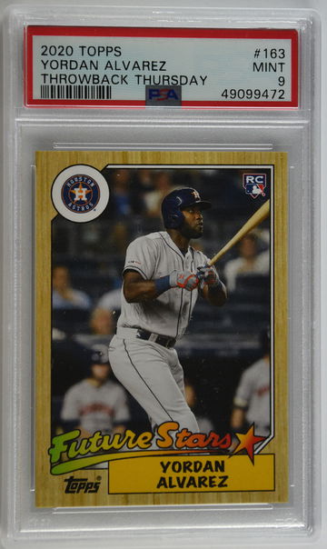 2020 Topps Yordan Alvarez Throwback Thursday PSA 9 #163