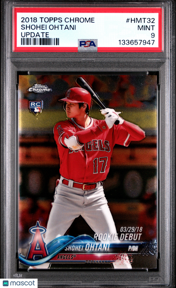 2018 Topps Chrome Update Shohei Ohtani #HMT32 PSA 9