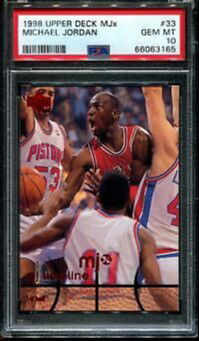 1998 Upper Deck UD MJx MJ Timeline 1st Half 33 Michael Jordan Chicago Bulls PSA 10 Gem Mint