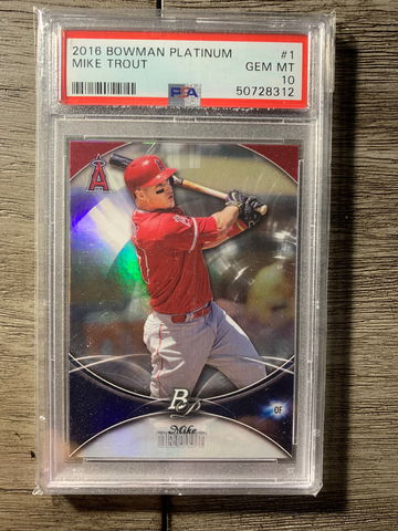 2016 Bowman Platinum Mike Trout PSA 10