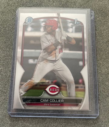 2023 Bowman Chrome 1st Bowman Cincinnati Reds Prospect Cam Collier