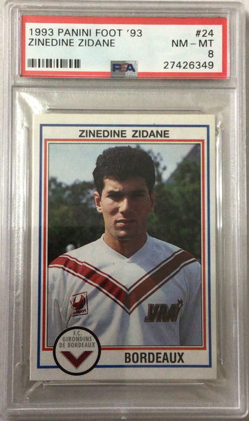 1993 Zinedine Zidane PSA 8 Pop 3 None higher 