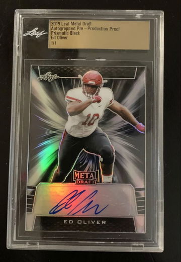 2019 Leaf Metal Ed Oliver Auto 1/1